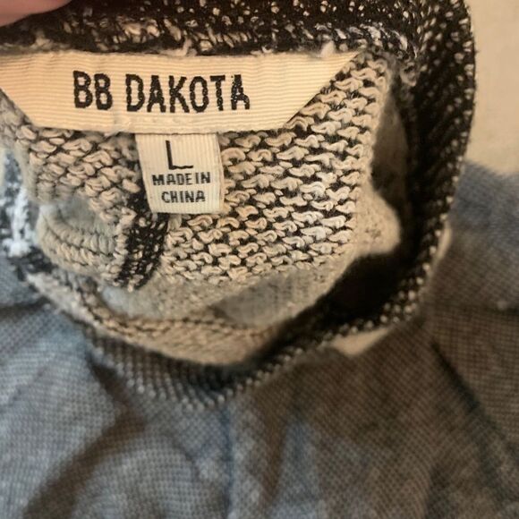 BB Dakota sz L Gray Long-Sleeve Pullover - Picture 4 of 6